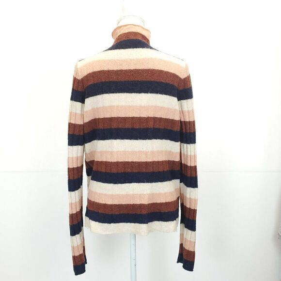 Madewell Color Block Striped Evercrest Turtleneck Sweater - Picture 7 of 15